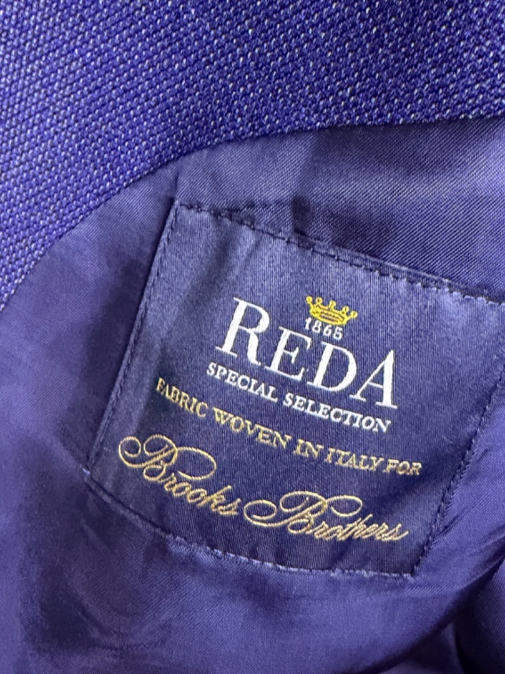 Brooks Brothers Reda Blazer Men 48R Blue Regent Fit 2 Button Single Vent - Picture 6 of 16